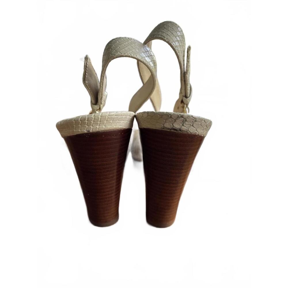 👠Cole Haan Air Snakeskin‎ Embossed Leather Slingback Heels – Size 9.5B - Picture 5 of 8